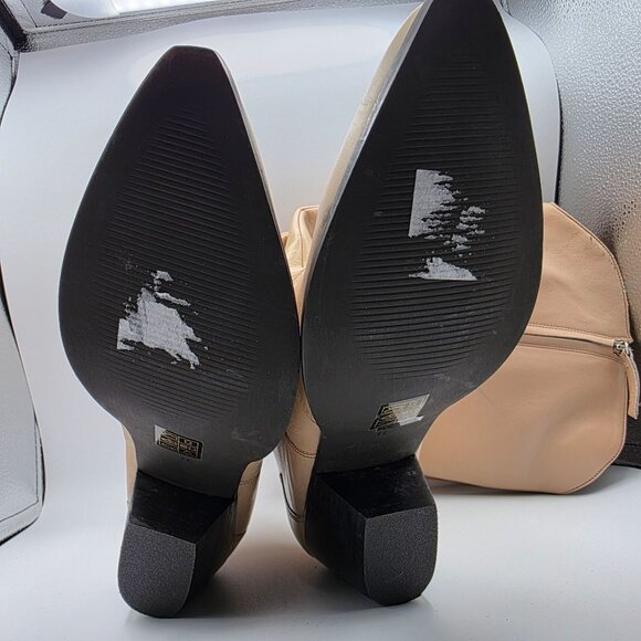 Journee Collection Pryse Wide Calf Womens Size 11 Tan Cowboy Western Boots - Picture 8 of 10